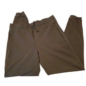 90s Degrees By Reflex Olive Green Joggers Elastic Waist  Zip Pockets  L Gorpcore